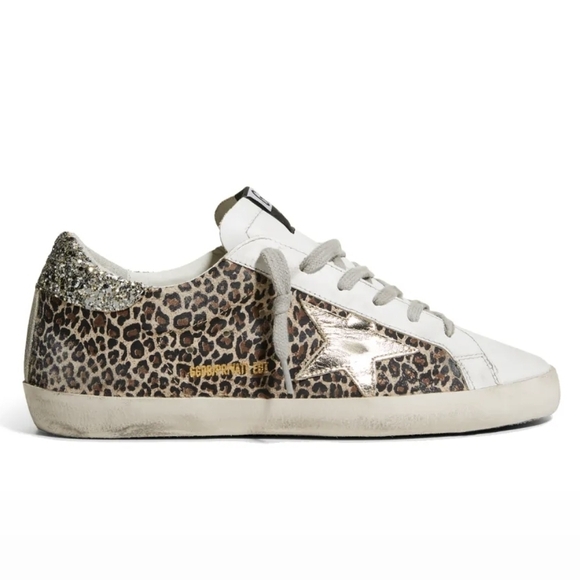 Golden Goose Shoes - Golden Goose Sneakers Super Star Women's Leopard Print Sneakers, Size 39 EU